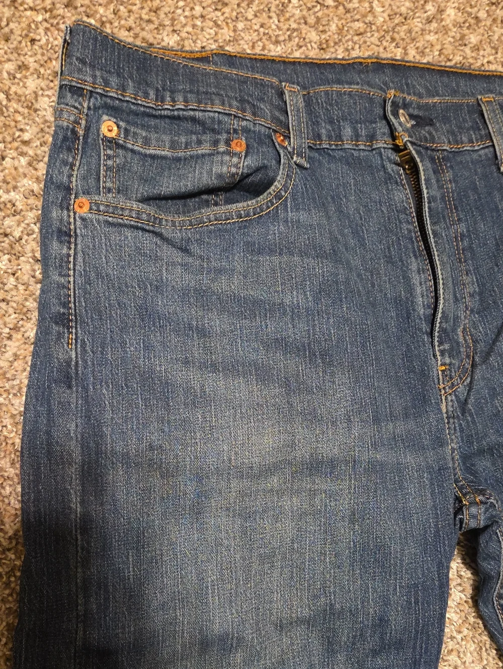 LEVI'S 502 Regular Taper Fit Men's Jeans Blue Wash Size W36 L32
